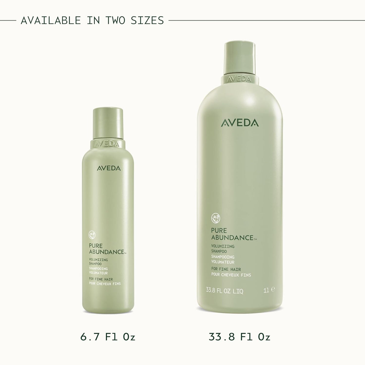 Aveda Pure Abundance Volumizing Shampoo | Shampoo For Fine Hair | Removes Product Build-Up And Excess Oil | 4X More Volume* | Notes of Jasmine, Peppermint, Pamarosa and Ylang Ylang