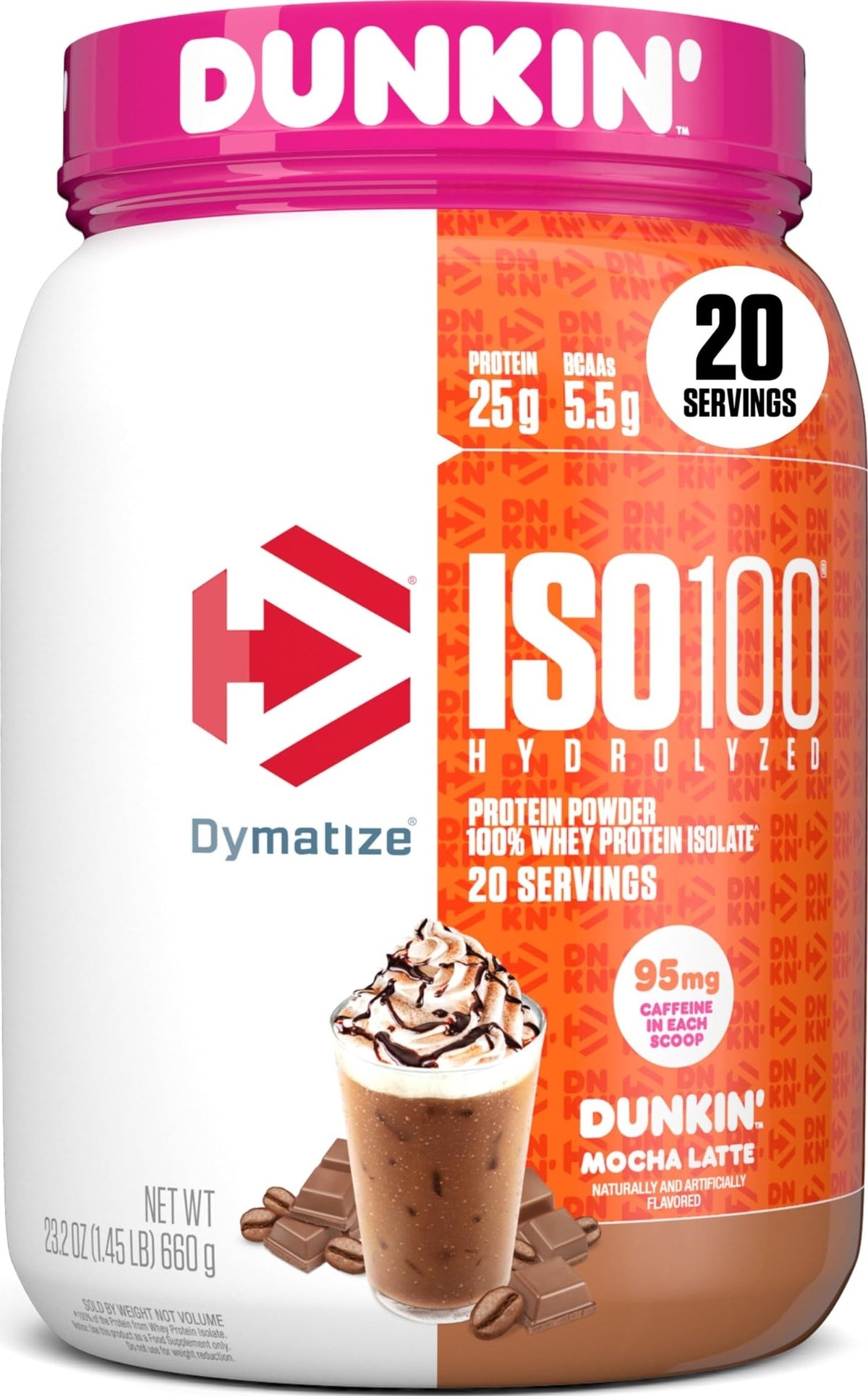Dymatize ISO100 Protein Powder, 100% Whey Isolate, Gourmet Vanilla