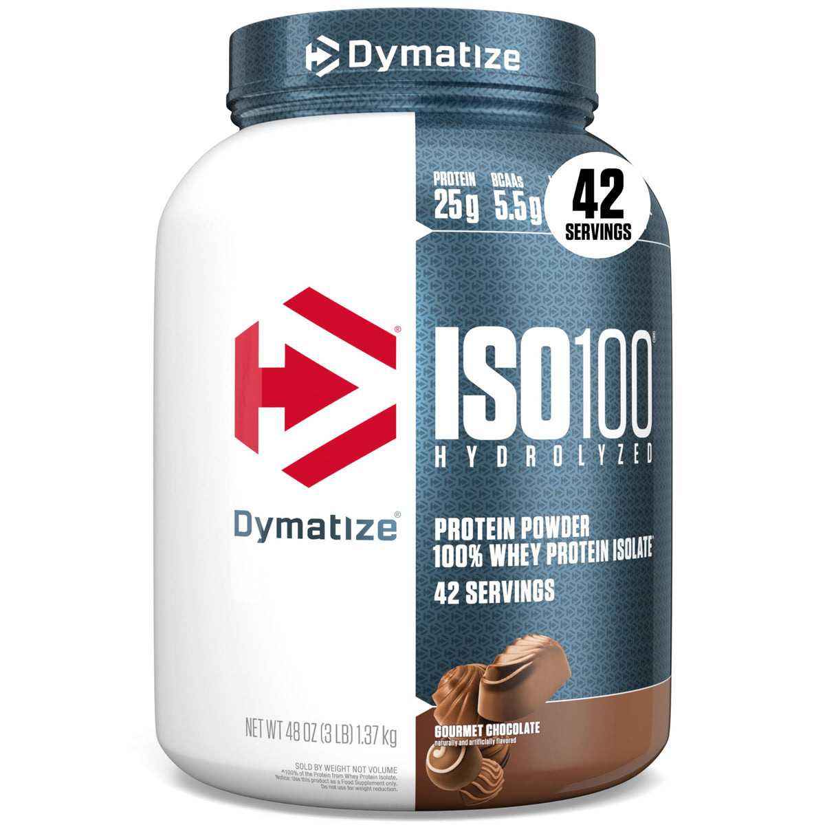 Dymatize ISO100 Protein Powder, 100% Whey Isolate, Gourmet Vanilla