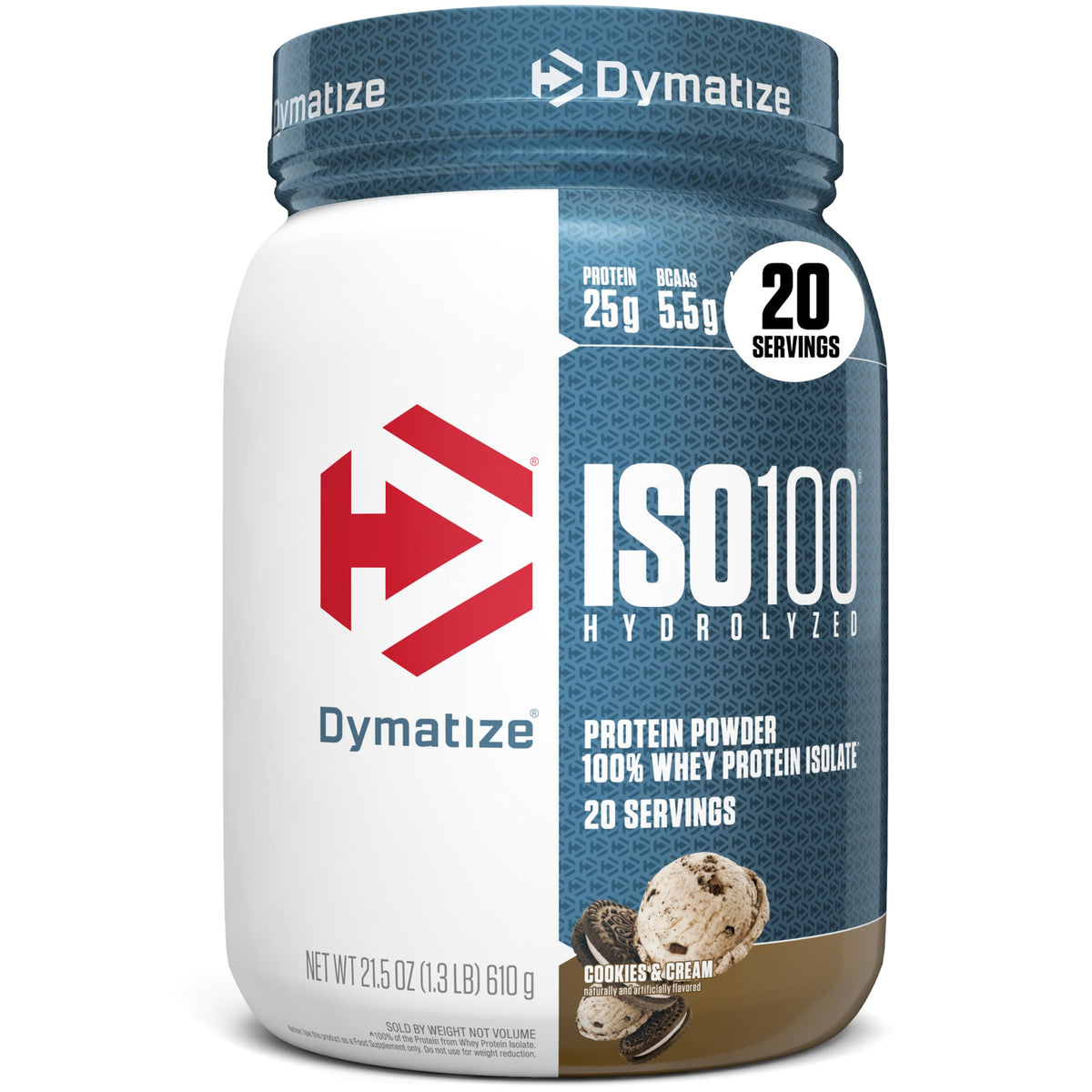 Dymatize ISO100 Protein Powder, 100% Whey Isolate, Gourmet Vanilla
