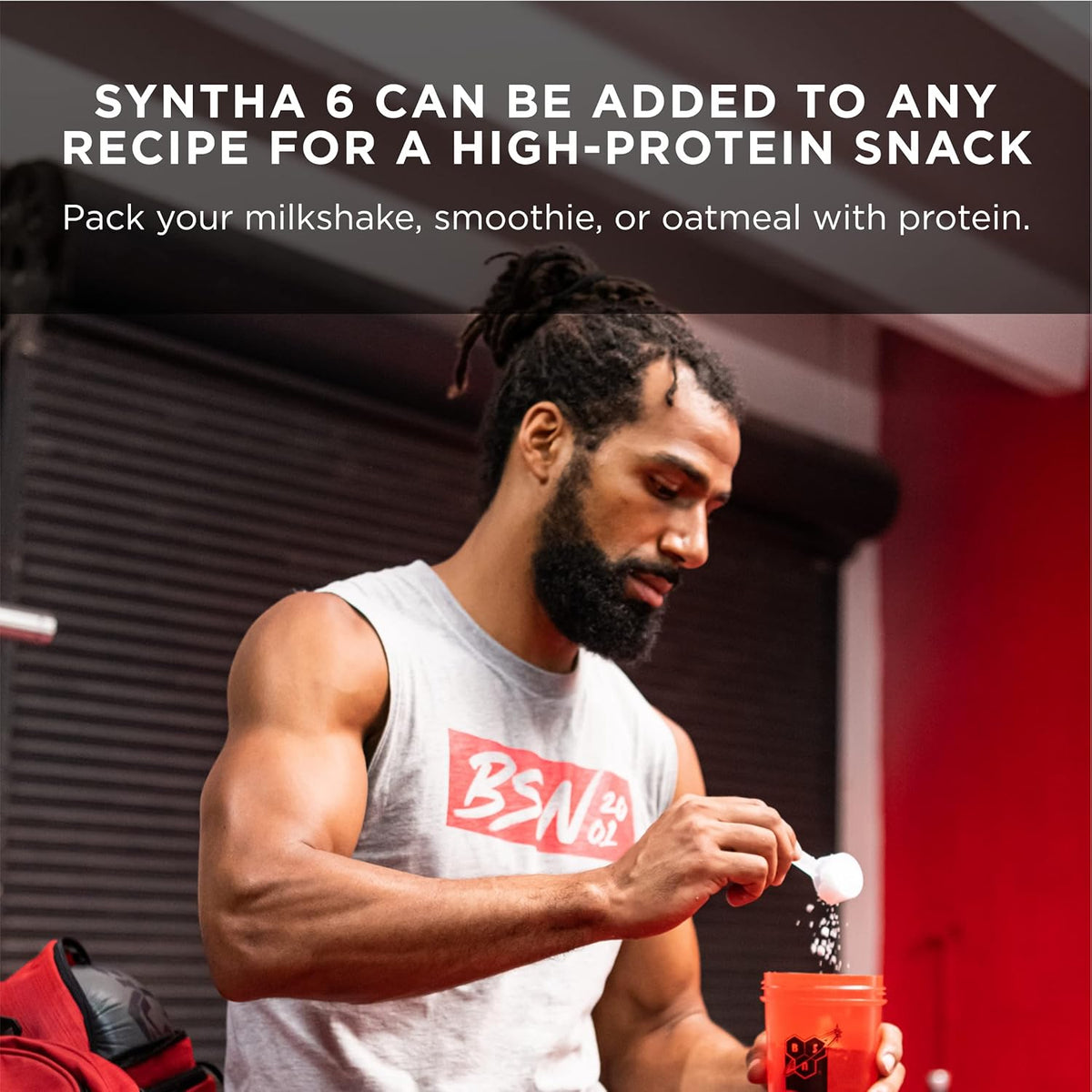 BSN SYNTHA-6 Premium Protein Powder, Strawberry Milkshake, 48 Servings