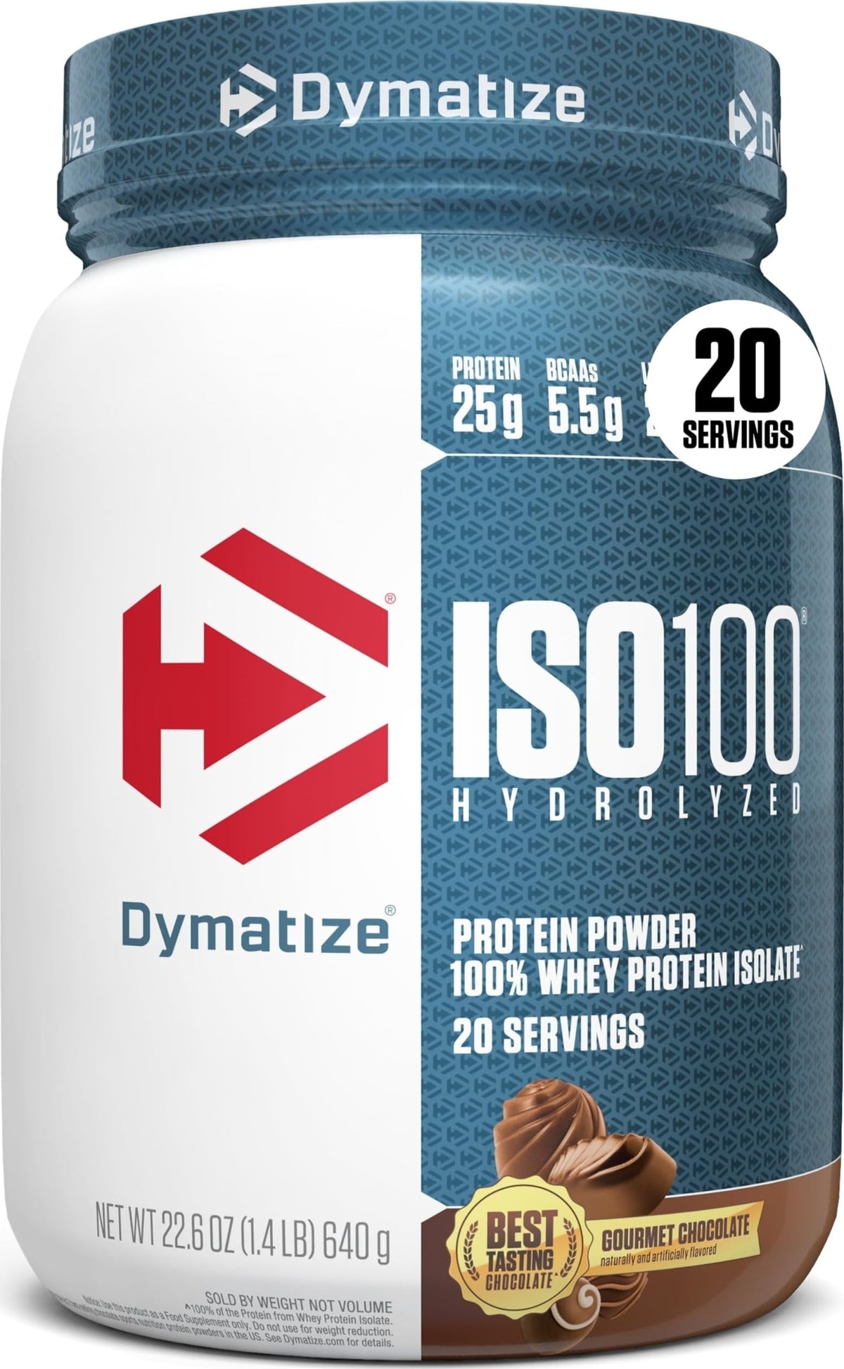 Dymatize ISO100 Protein Powder, 100% Whey Isolate, Gourmet Vanilla