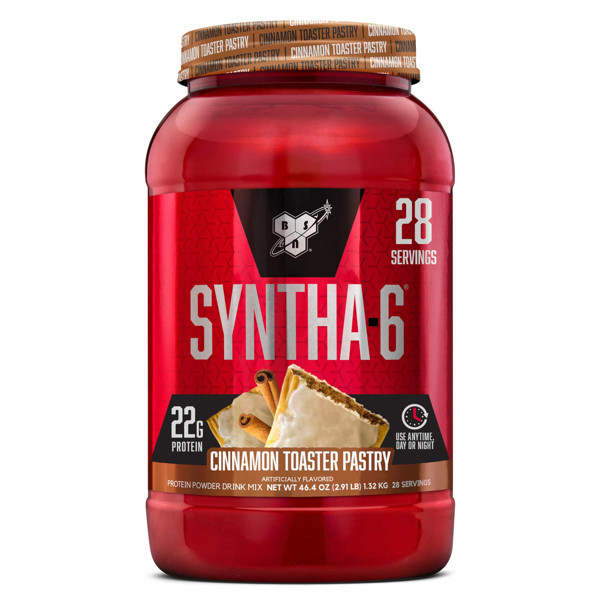 BSN SYNTHA-6 Premium Protein Powder, Strawberry Milkshake, 48 Servings