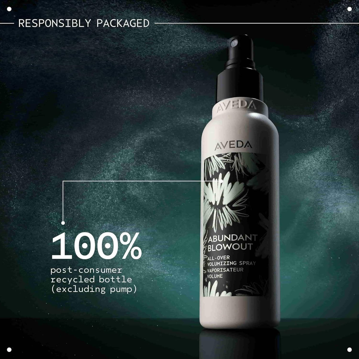 Aveda Abundant Blowout All-Over Volumizing Spray | 24-Hour All-Over Volumizing Spray | Heat Protectant | Calming Aroma of Lavender, Petitgrain, Ylang Ylang | 98% Naturally Derived*