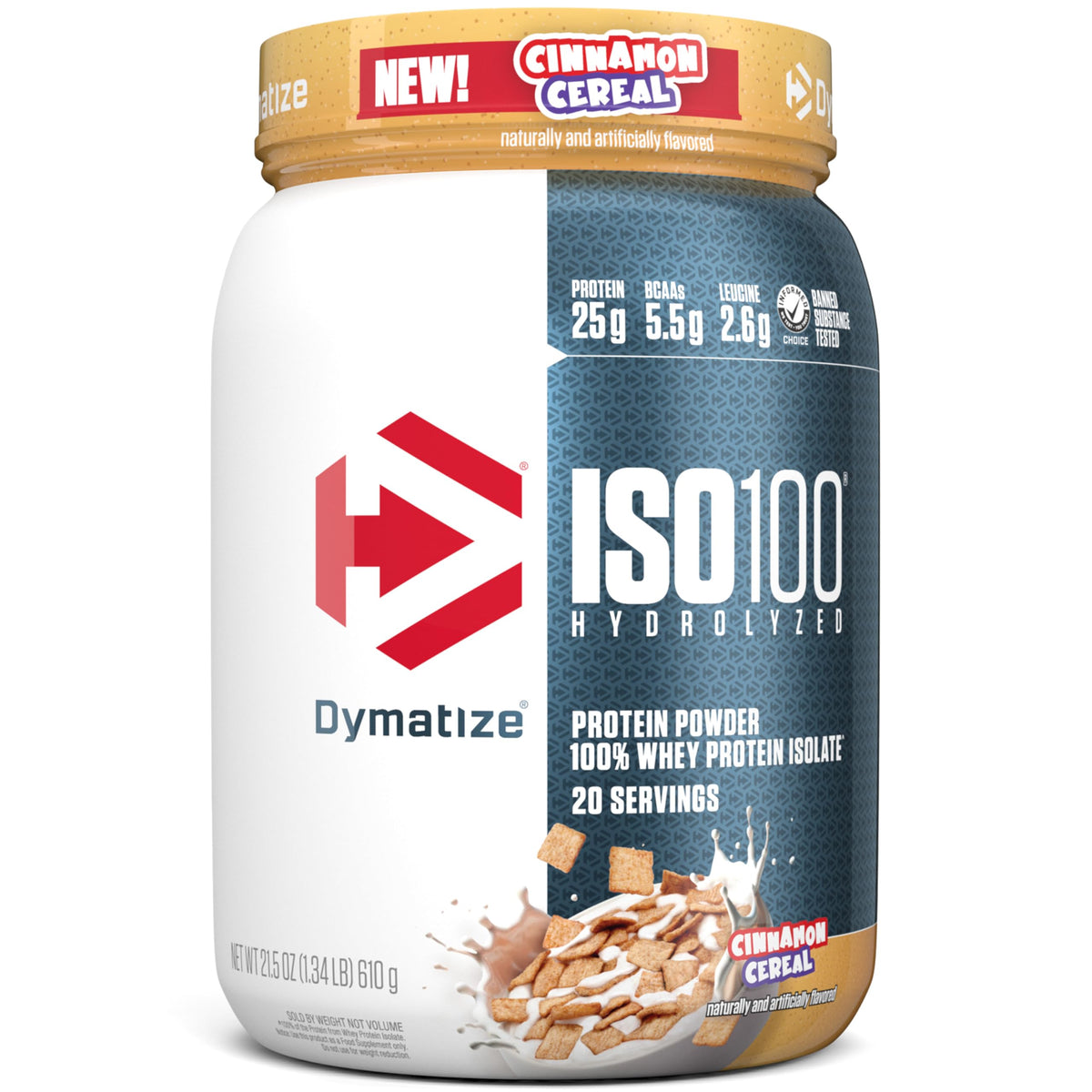 Dymatize ISO100 Protein Powder, 100% Whey Isolate, Gourmet Vanilla